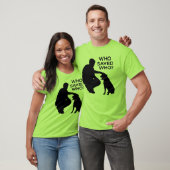 Who saved who T-shirt , back dontshopadopt (Unisexe)