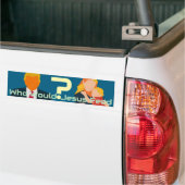 Who Would Jesus Feed Bold Faith Question Activist Bumpersticker (Op Truck)