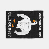 Who You Calling Silly Goose Funny Gym Meme  Fleece Deken (Voorkant (Horizontaal))