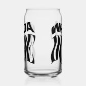 Whoa Dude Warped Typographic Blikvorm Glas (Rechts)