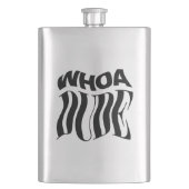 Whoa Dude Warped Typographic Flacon (Voorkant)