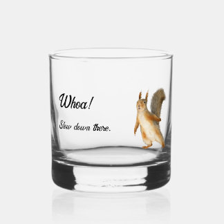 Whoa! Rustig aan daar Aangepaste Tekst Whisky Glas