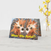 Whoa! Who Farted?! De grappige Kaart van de (Gele Bloem)