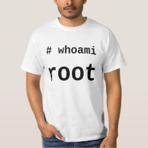 whoami - lichte shirt voor sysadmins