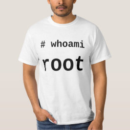 whoami - lichte shirt voor sysadmins