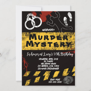 whodunit-moordmysterie bloederig feest 40e 50e 60e kaart