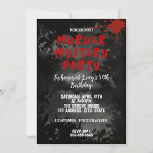 whodunit-moordmysterie bloedfeestje 40e 50e 60e kaart