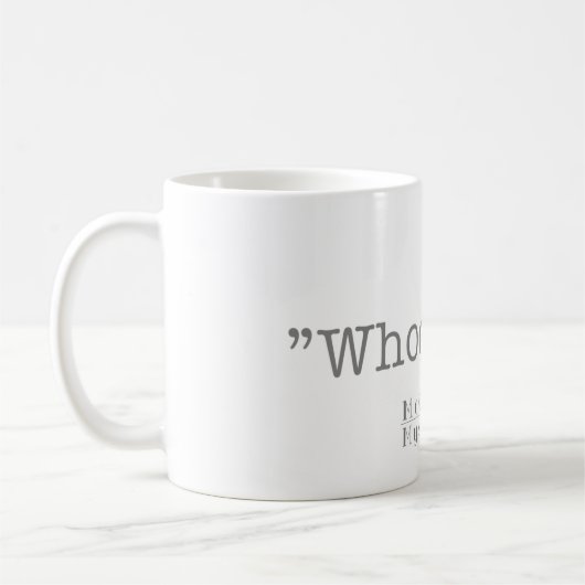 "Whodunit ?" Tasse de café (Gauche)