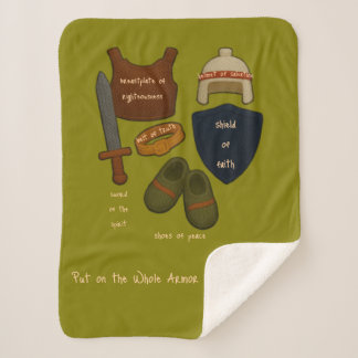 Whole Armor Sherpa Yarn Look Baby Dekentje Deken