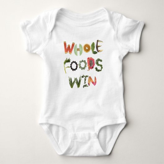 Whole Foods Win - Gezonde herinnering Fruit & Groe Romper (Voorkant)