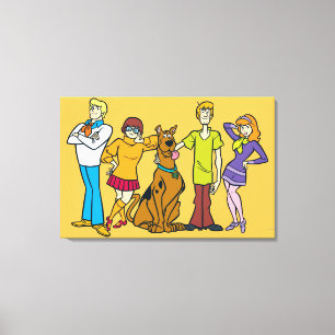 Whole Gang 14 Mystery Inc. Canvas Afdruk