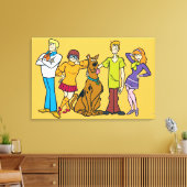Whole Gang 14 Mystery Inc Canvas Afdruk (Insitu (Woonkamer))