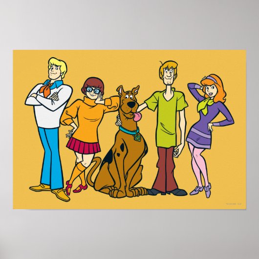 Whole Gang 14 Mystery Inc Poster (Voorkant)