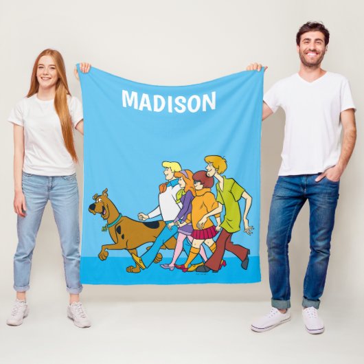 Whole Gang 18 Mystery Inc Fleece Deken (In situ)