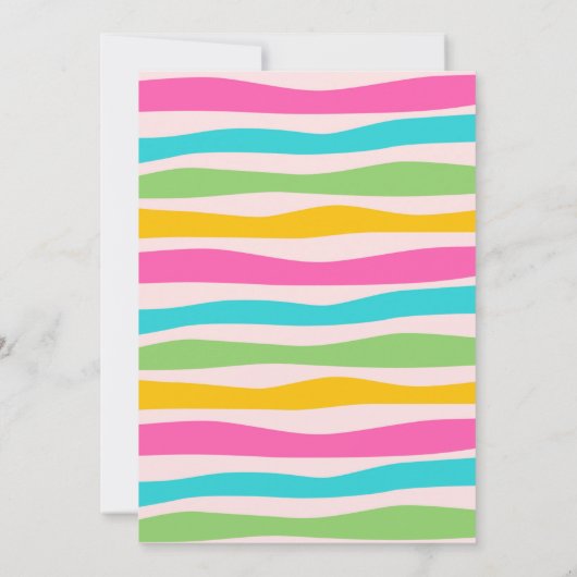 Whole Llama Fun Birthday Invitation Kaart (Achterkant)