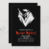 Whole Unit Mystery Murder Invitation Kaart (Voorkant / Achterkant)