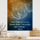 Wholeness-Rumi en Poetic Art Poster (Keuken)