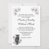 Whoo se marie un Faire-part de mariage incroyable (Devant)