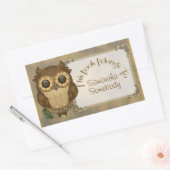 Whoolio Les Stickers Plaques de la Chouette mignon (Enveloppe)