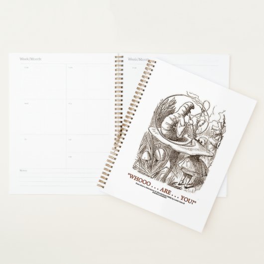 Whooo..Are..You? Alice Caterpillar Wonderland Planner (Display)