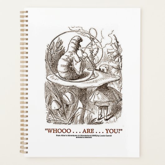 Whooo..Are..You? Alice Caterpillar Wonderland Planner (Voorkant)