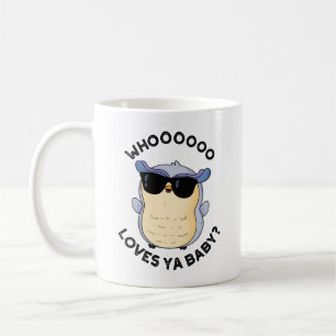 Whooo Loves Ya Baby Funny Owl Pun Koffiemok