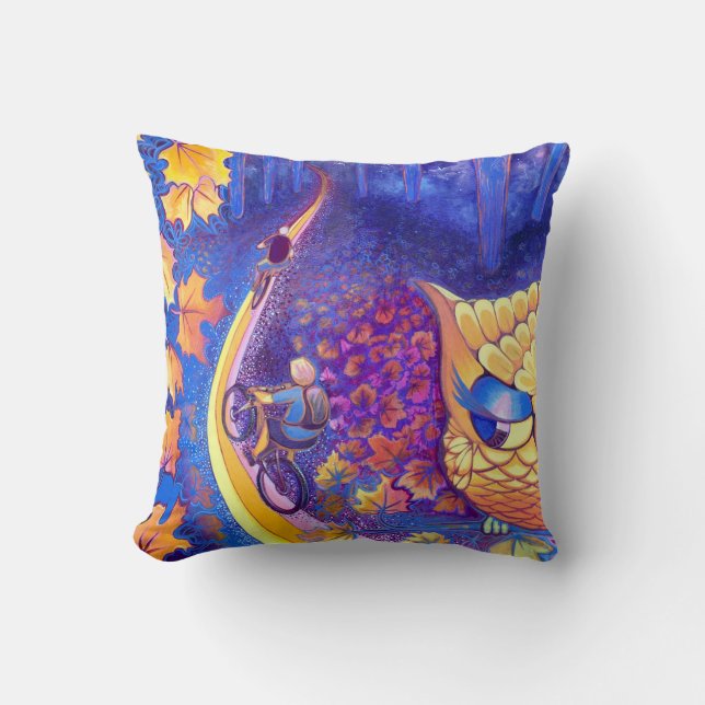 WHOOOO kijkt naar je? Kussen (Voorkant)