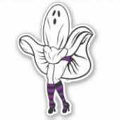 Whoopsie Ghostie Vinyl Sticker (Voorkant)