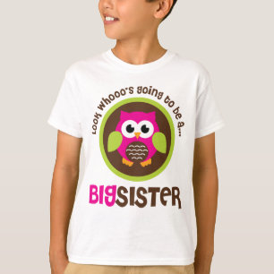 Whoos wordt een grote zuster Owl T-shirt