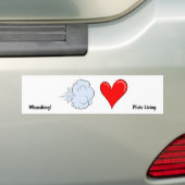 Whooshing Love Bumper Bumpersticker (Op auto)