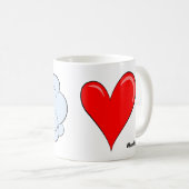 Whooshing Love Coffee Mok (Voorkant rechts)