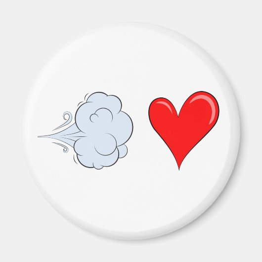 Whooshing Love Magnet Magneet (Voorkant)