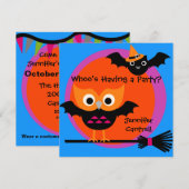 Whooty Halloween Party Invitation Kaart (Voorkant / Achterkant)