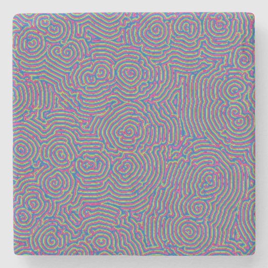 Whorls Marble Onderzetter (Voorkant)