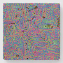 Whorls Travertine Onderzetter