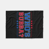 Who's Bubba Question Of The Day Funny  Fleece Deken (Voorkant (Horizontaal))