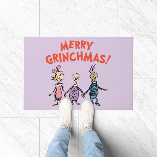 Whos Holding Hands Merry Grinchmas Deurmat (Binnen)