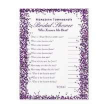 Who's Know's Me-spel | Paarse Confetti