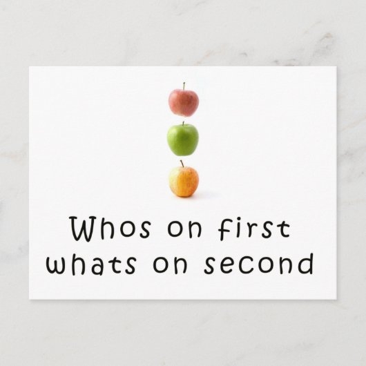 Whos sur la première carte postale (Devant)