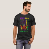 Whos Your Crawdaddy Crawfish Beads Mardi Gras Flag T-shirt (Voorkant volledig)