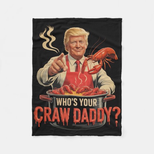 Whos Your Crawdaddy Crawfish Funny Cajun Kook Seaf Fleece Deken (Voorkant)
