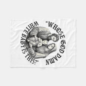 Whose God White Baby Is This Christian Christmas  Fleece Deken (Voorkant (Horizontaal))