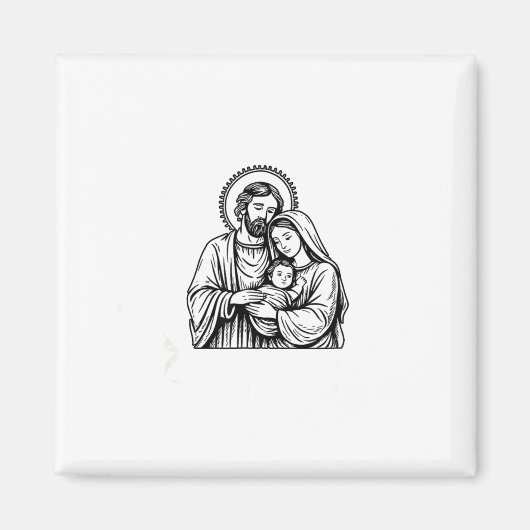 Whose God White Baby Is This Funny Christmas Magneet (Voorkant)