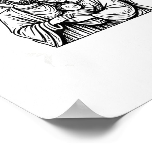 Whose God White Baby Is This Funny Christmas Poster (Hoek)