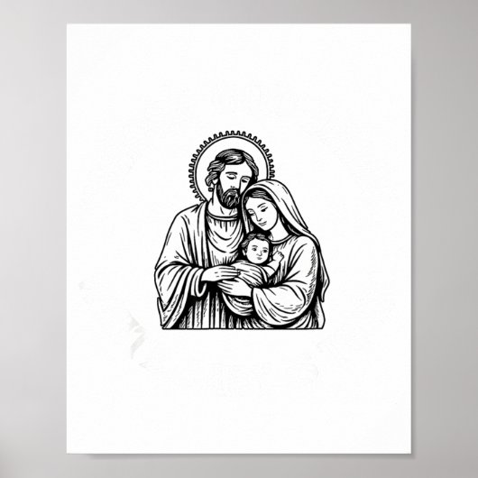 Whose God White Baby Is This Funny Christmas Poster (Voorkant)