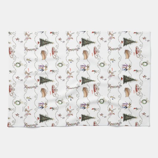 Whoville Christmas Garland Celebration Theedoek (Horizontaal)
