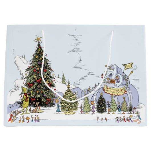 Whoville Christmas Tree Contest Groot Cadeauzakje (Voorkant)