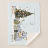 Whoville Christmas Tree Contest Sherpa Deken (Voorkant)