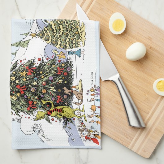 Whoville Christmas Tree Contest Theedoek (Quarter Fold)