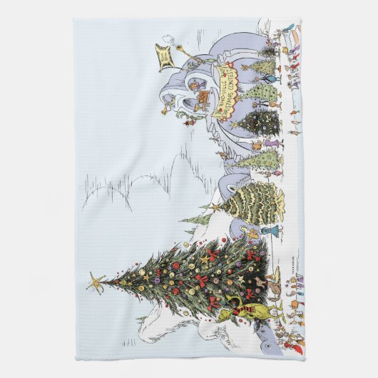 Whoville Christmas Tree Contest Theedoek (Verticaal)